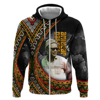 Amilcar Cabral Zip Hoodie African Map with Chains Freedom Theme Revolutionary Liberation Tribute - Wonder Print Shop