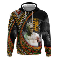 Amilcar Cabral Zip Hoodie African Map with Chains Freedom Theme Revolutionary Liberation Tribute - Wonder Print Shop