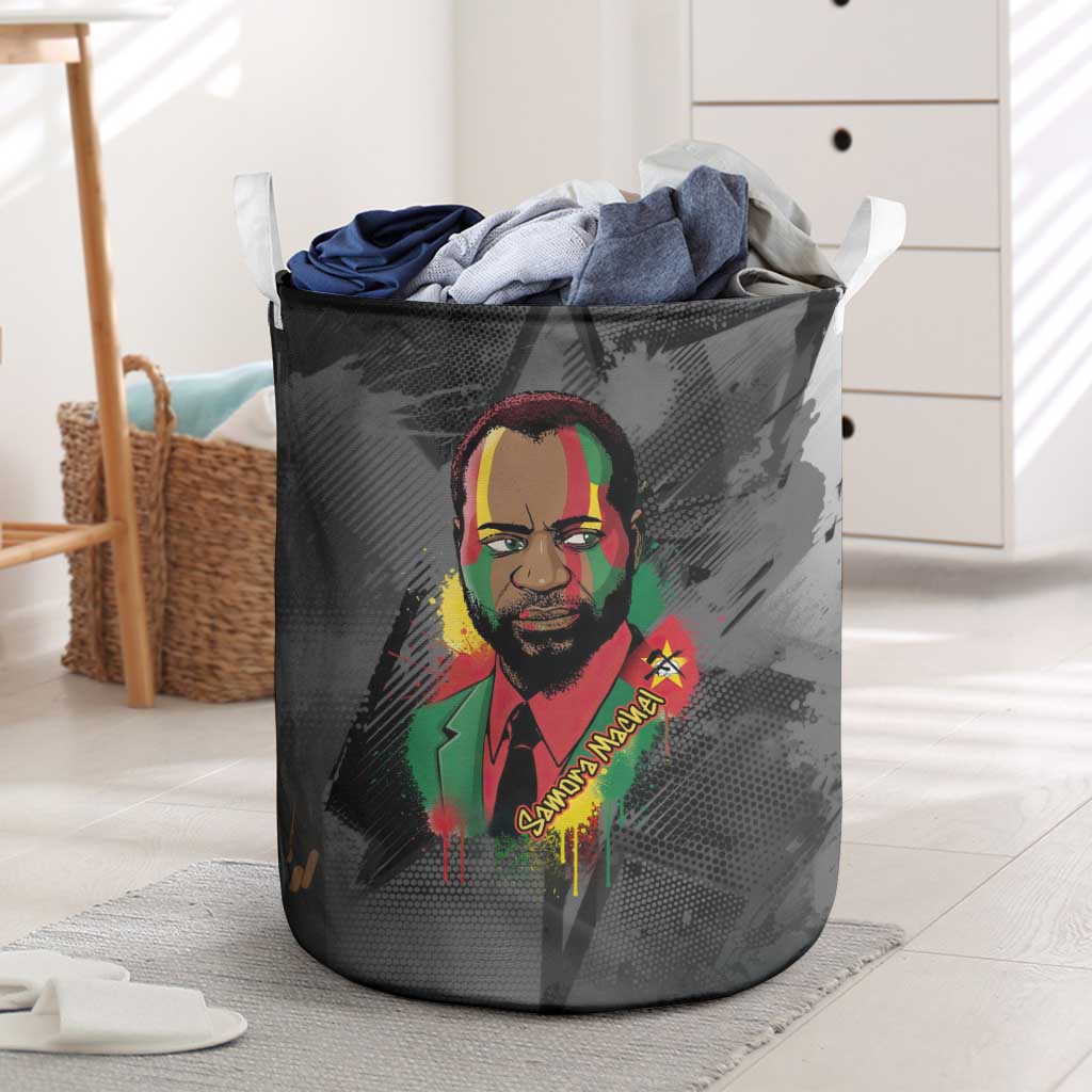 Samora Machel Laundry Basket Mozambique Liberation Graffiti Style Viva FRELIMO African Revolutionary - Wonder Print Shop