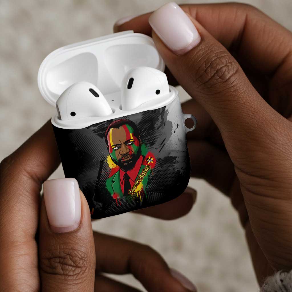 Samora Machel AirPods Case Mozambique Liberation Graffiti Style Viva FRELIMO African Revolutionary - Wonder Print Shop