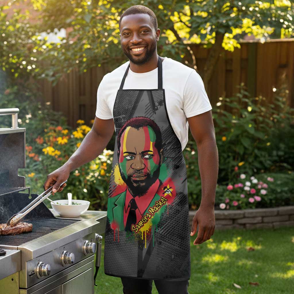 Samora Machel Apron Mozambique Liberation Graffiti Style Viva FRELIMO African Revolutionary - Wonder Print Shop