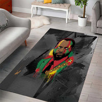 Samora Machel Area Rug Mozambique Liberation Graffiti Style Viva FRELIMO African Revolutionary - Wonder Print Shop