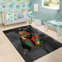 Samora Machel Area Rug Mozambique Liberation Graffiti Style Viva FRELIMO African Revolutionary - Wonder Print Shop