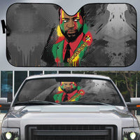 Samora Machel Auto Sun Shade Mozambique Liberation Graffiti Style Viva FRELIMO African Revolutionary - Wonder Print Shop