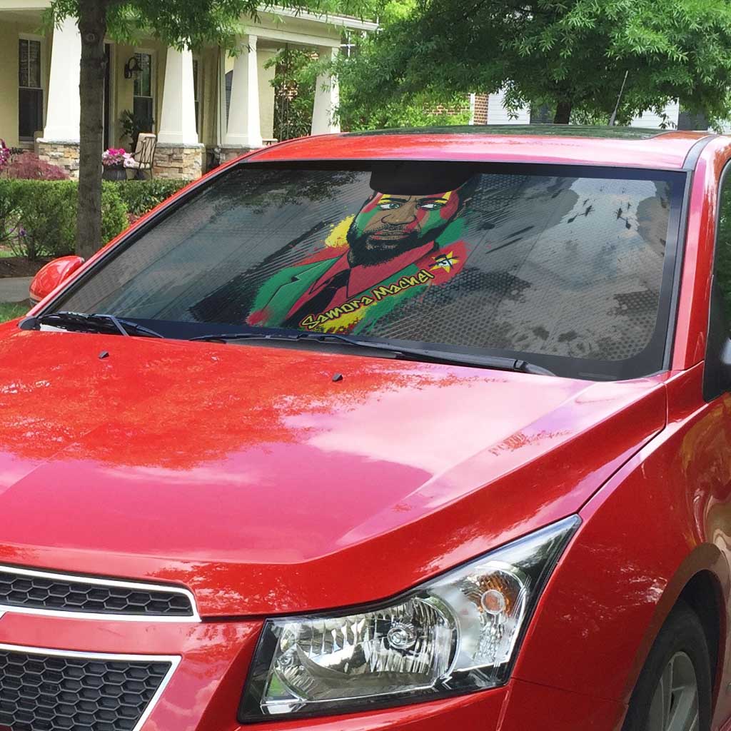 Samora Machel Auto Sun Shade Mozambique Liberation Graffiti Style Viva FRELIMO African Revolutionary - Wonder Print Shop