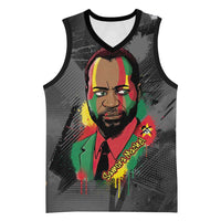 Samora Machel Basketball Jersey Mozambique Liberation Graffiti Style Viva FRELIMO African Revolutionary - Wonder Print Shop