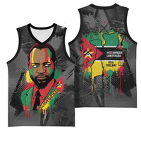Samora Machel Basketball Jersey Mozambique Liberation Graffiti Style Viva FRELIMO African Revolutionary - Wonder Print Shop