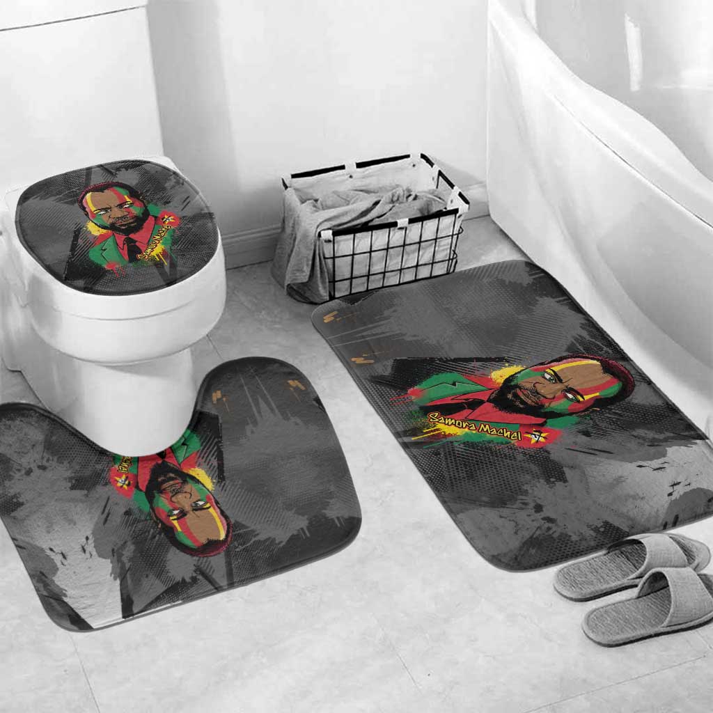 Samora Machel Bathroom Set Mozambique Liberation Graffiti Style Viva FRELIMO African Revolutionary - Wonder Print Shop