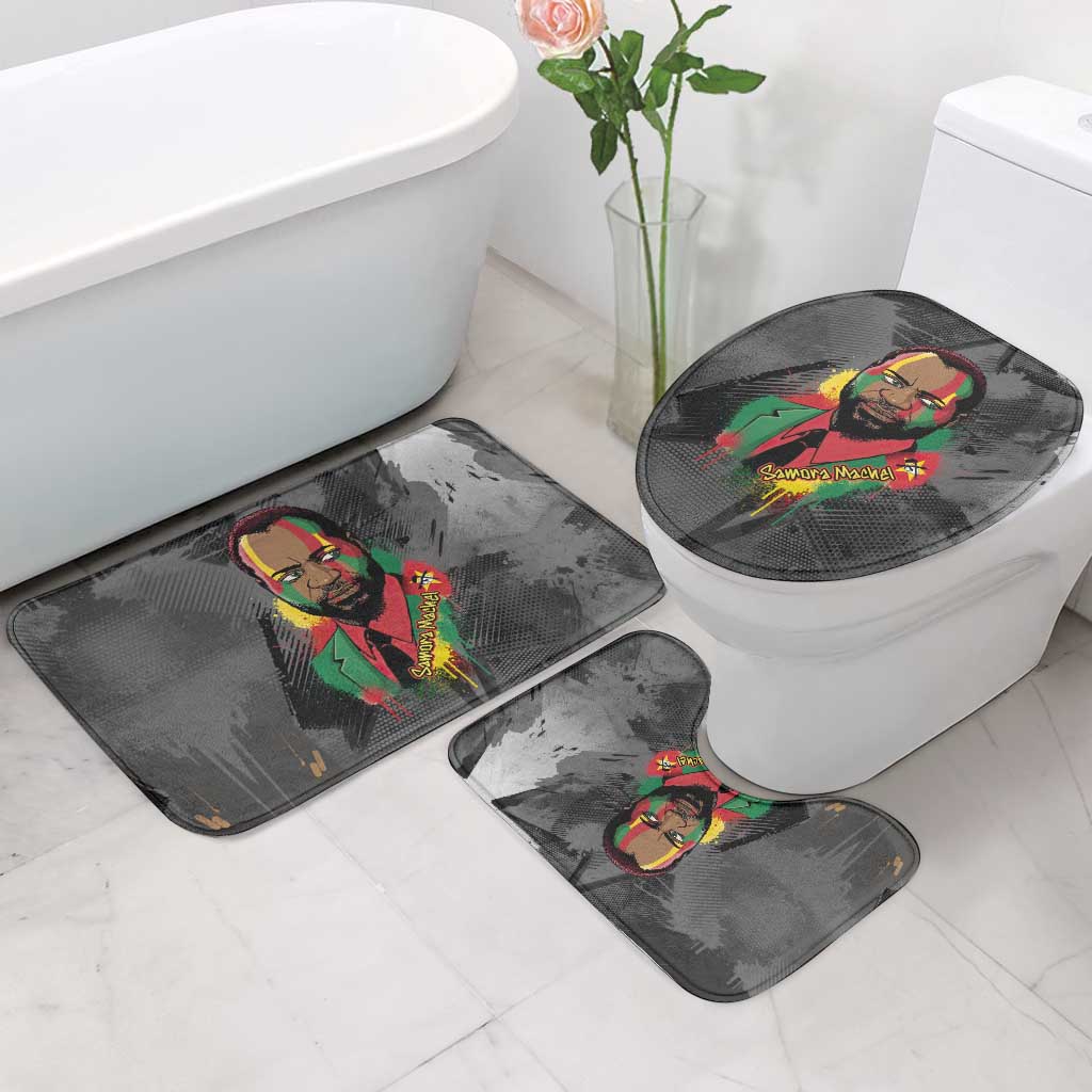 Samora Machel Bathroom Set Mozambique Liberation Graffiti Style Viva FRELIMO African Revolutionary - Wonder Print Shop