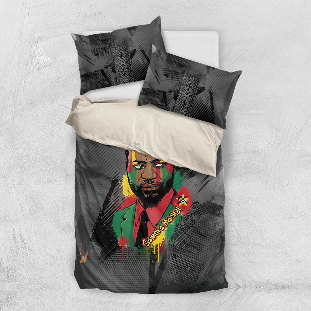 Samora Machel Bedding Set Mozambique Liberation Graffiti Style Viva FRELIMO African Revolutionary - Wonder Print Shop