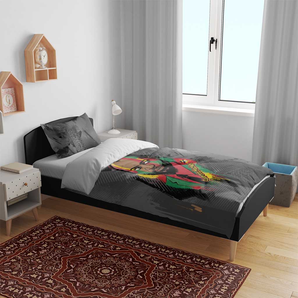 Samora Machel Bedding Set Mozambique Liberation Graffiti Style Viva FRELIMO African Revolutionary - Wonder Print Shop