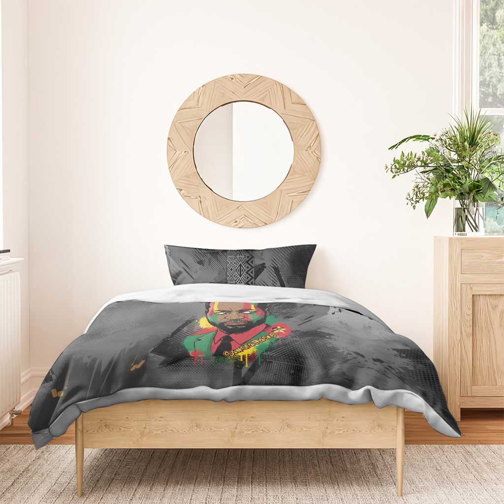 Samora Machel Bedding Set Mozambique Liberation Graffiti Style Viva FRELIMO African Revolutionary - Wonder Print Shop