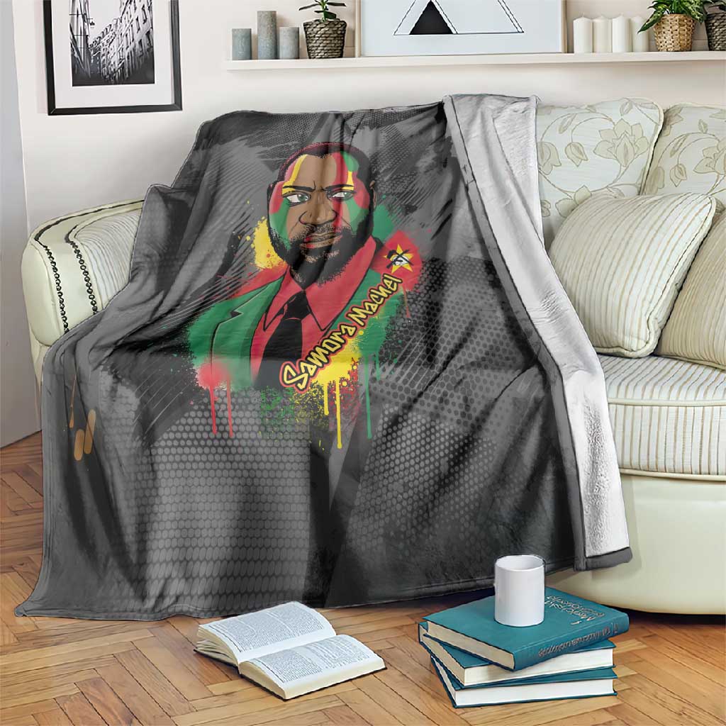 Samora Machel Blanket Mozambique Liberation Graffiti Style Viva FRELIMO African Revolutionary - Wonder Print Shop