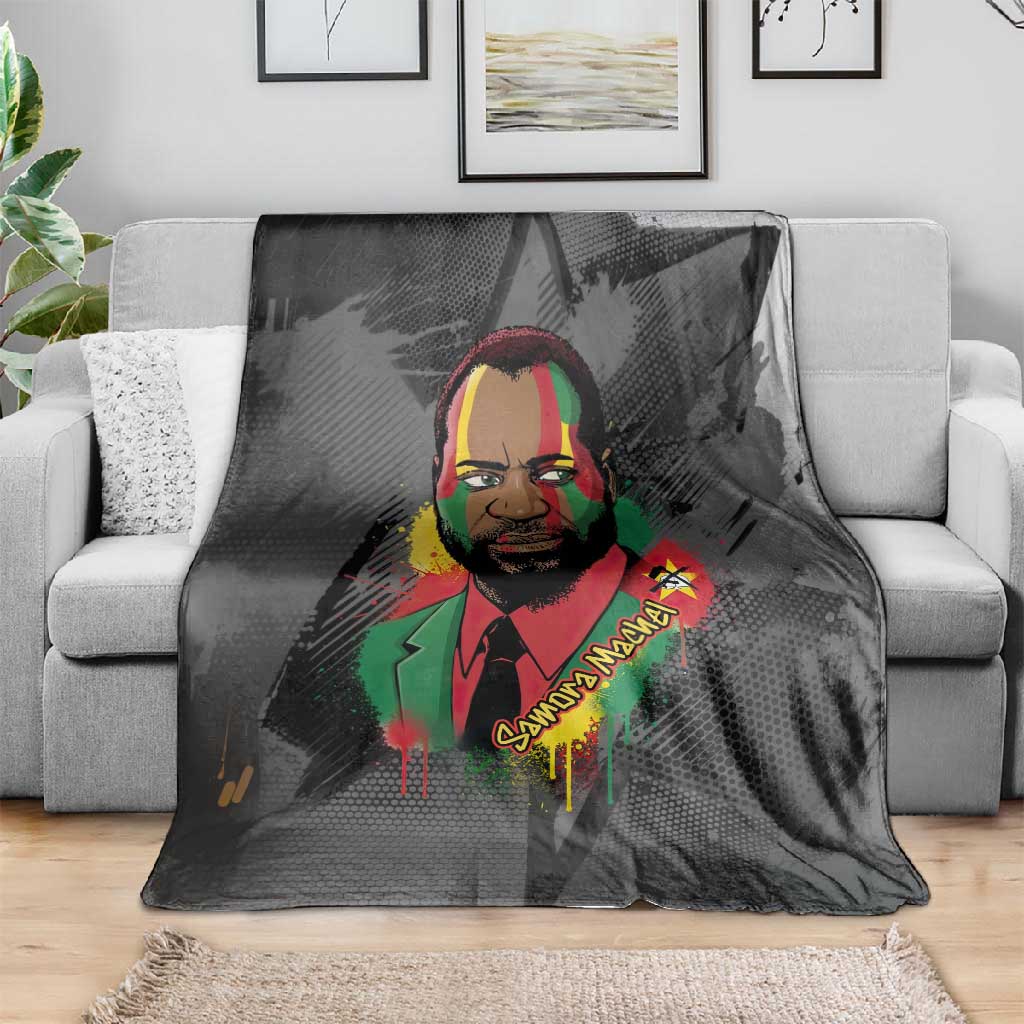 Samora Machel Blanket Mozambique Liberation Graffiti Style Viva FRELIMO African Revolutionary - Wonder Print Shop