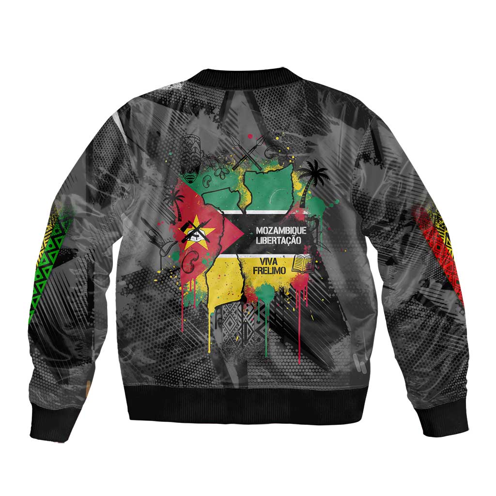 Samora Machel Bomber Jacket Mozambique Liberation Graffiti Style Viva FRELIMO African Revolutionary - Wonder Print Shop