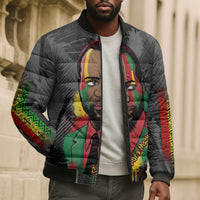 Samora Machel Bomber Puffer Jacket Mozambique Liberation Graffiti Style Viva FRELIMO African Revolutionary - Wonder Print Shop