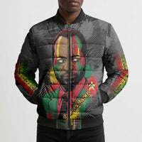 Samora Machel Bomber Puffer Jacket Mozambique Liberation Graffiti Style Viva FRELIMO African Revolutionary - Wonder Print Shop