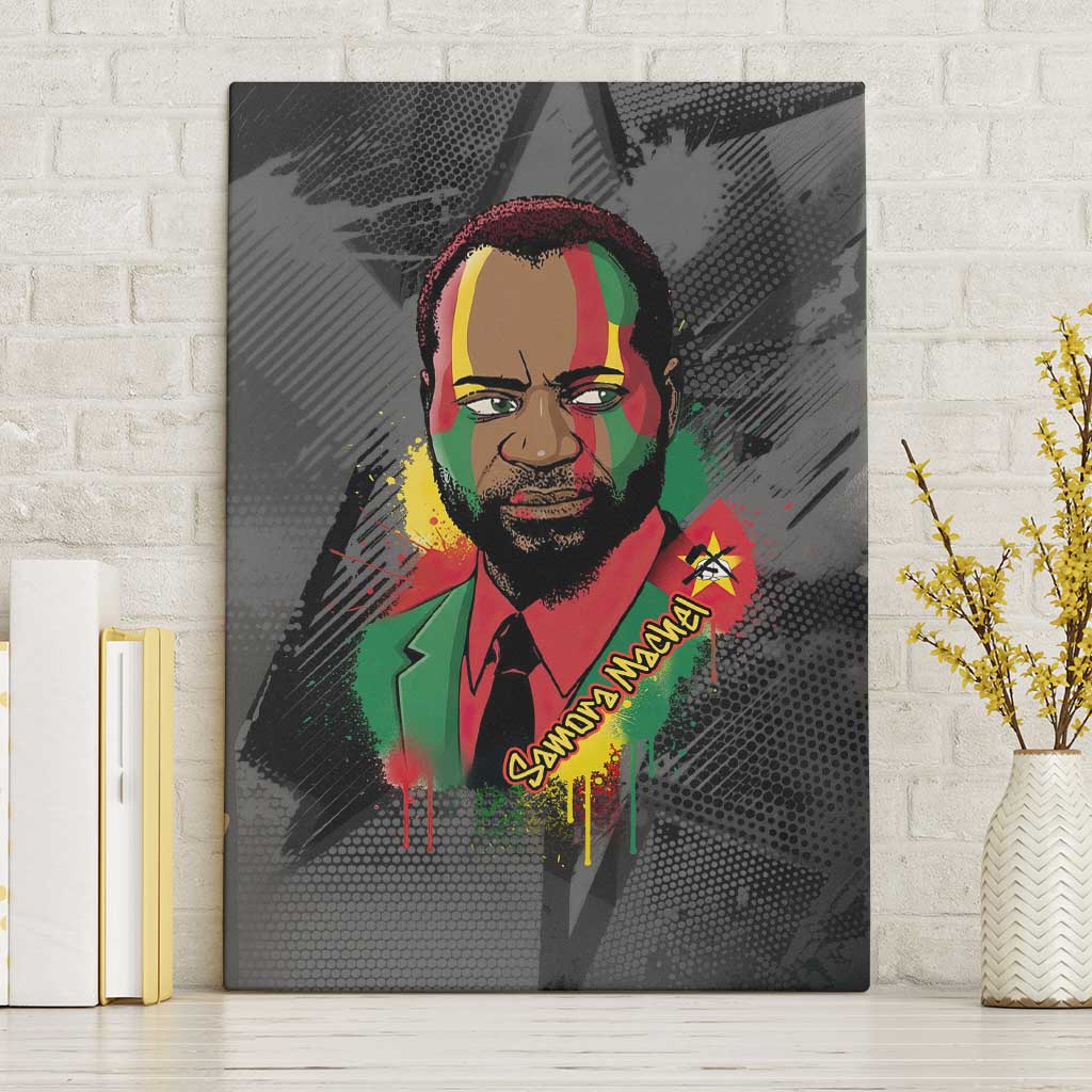 Samora Machel Canvas Wall Art Mozambique Liberation Graffiti Style Viva FRELIMO African Revolutionary - Wonder Print Shop