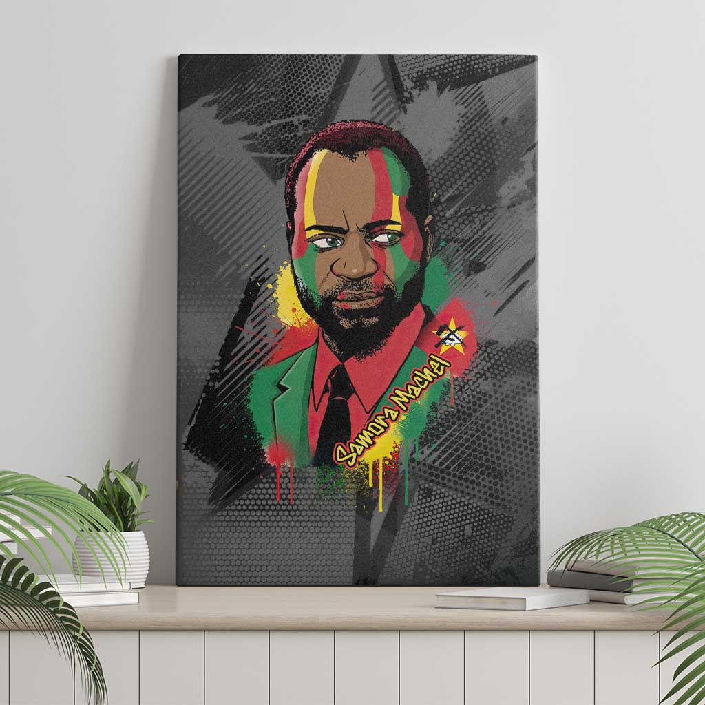 Samora Machel Canvas Wall Art Mozambique Liberation Graffiti Style Viva FRELIMO African Revolutionary - Wonder Print Shop