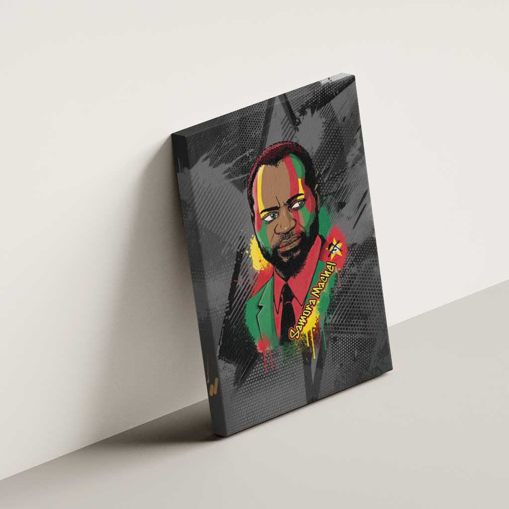 Samora Machel Canvas Wall Art Mozambique Liberation Graffiti Style Viva FRELIMO African Revolutionary - Wonder Print Shop