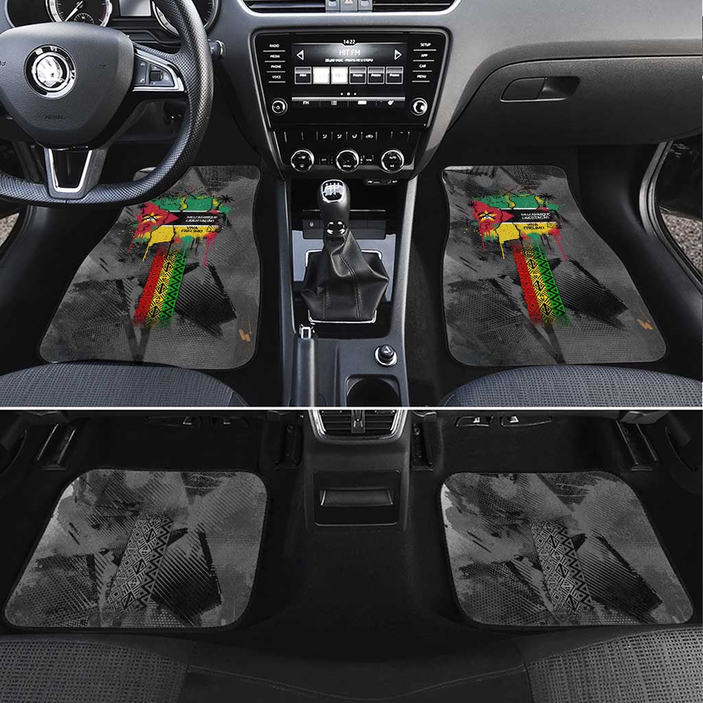 Samora Machel Car Mats Mozambique Liberation Graffiti Style Viva FRELIMO African Revolutionary - Wonder Print Shop