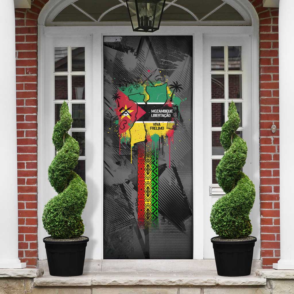 Samora Machel Door Cover Mozambique Liberation Graffiti Style Viva FRELIMO African Revolutionary - Wonder Print Shop