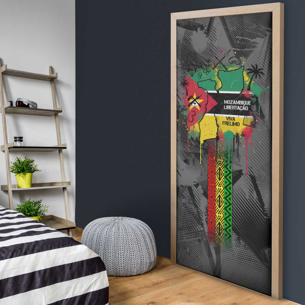 Samora Machel Door Cover Mozambique Liberation Graffiti Style Viva FRELIMO African Revolutionary - Wonder Print Shop