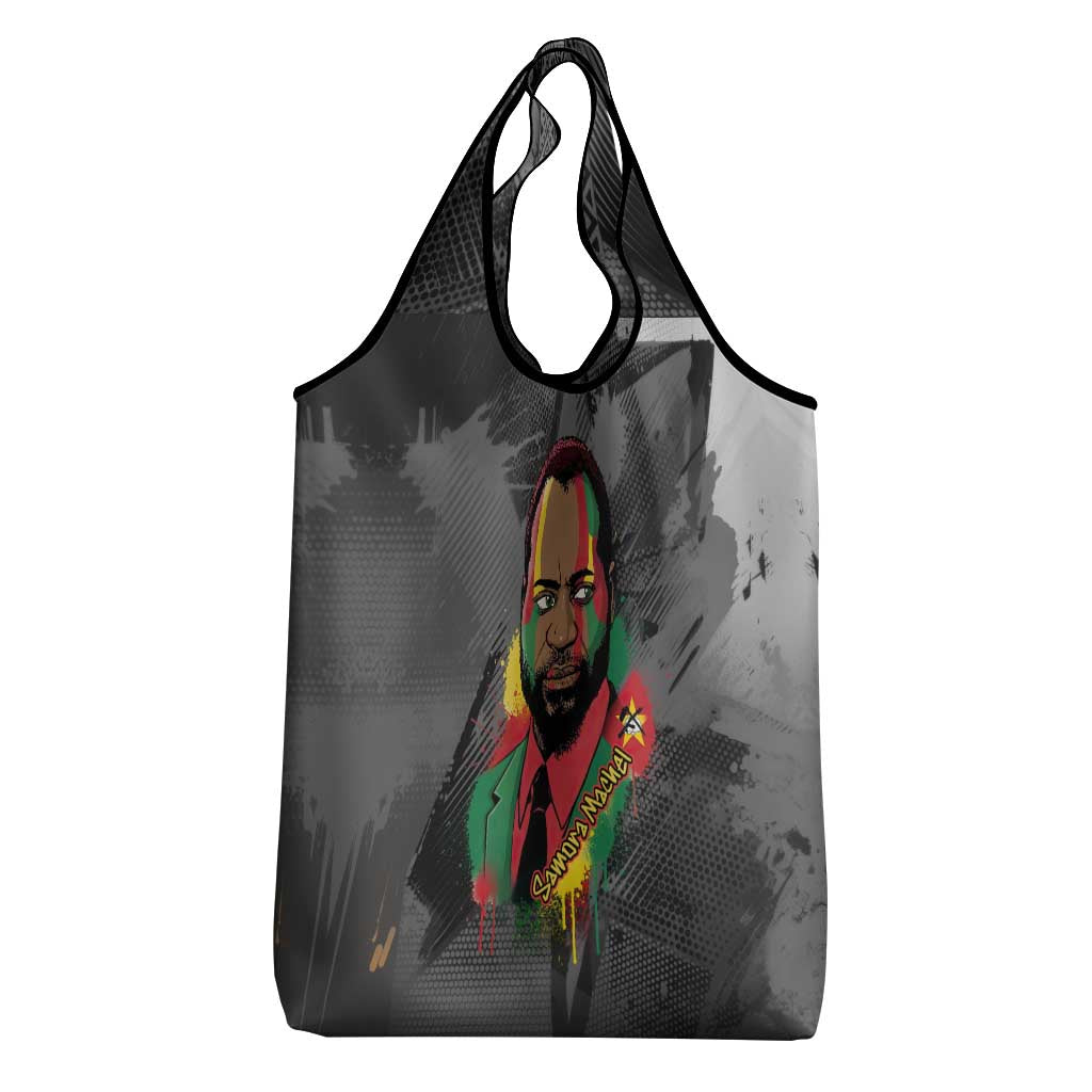 Samora Machel Grocery Bag Mozambique Liberation Graffiti Style Viva FRELIMO African Revolutionary - Wonder Print Shop