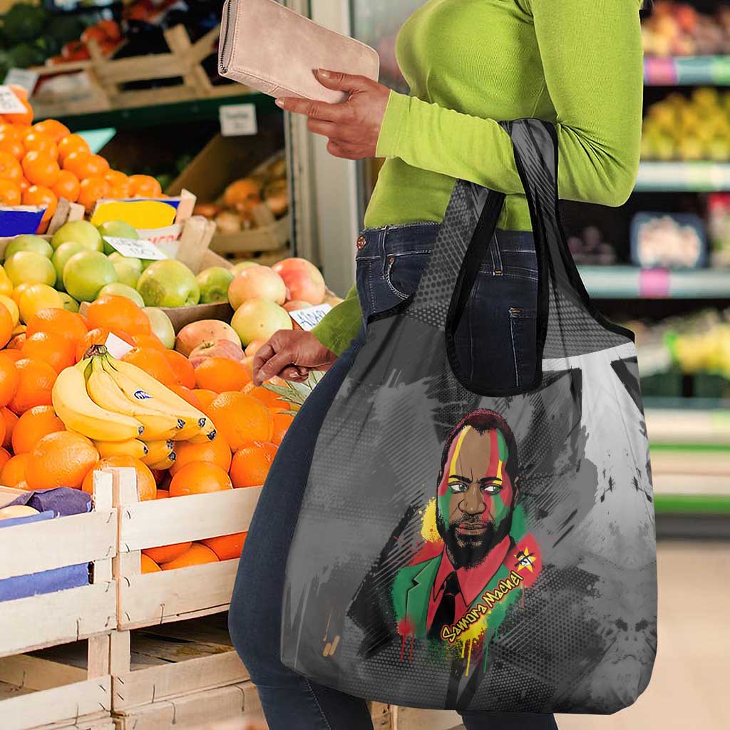 Samora Machel Grocery Bag Mozambique Liberation Graffiti Style Viva FRELIMO African Revolutionary - Wonder Print Shop