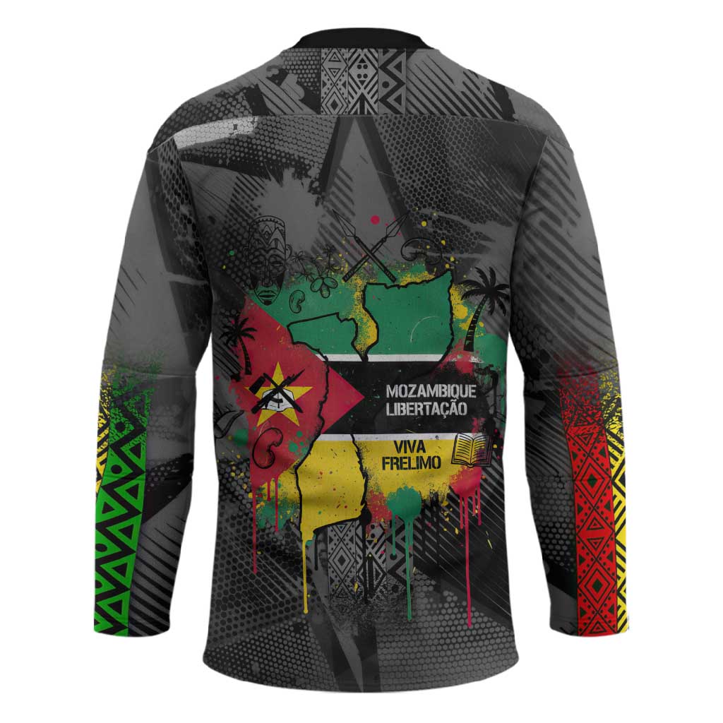 Samora Machel Hockey Jersey Mozambique Liberation Graffiti Style Viva FRELIMO African Revolutionary - Wonder Print Shop