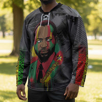 Samora Machel Hockey Jersey Mozambique Liberation Graffiti Style Viva FRELIMO African Revolutionary - Wonder Print Shop