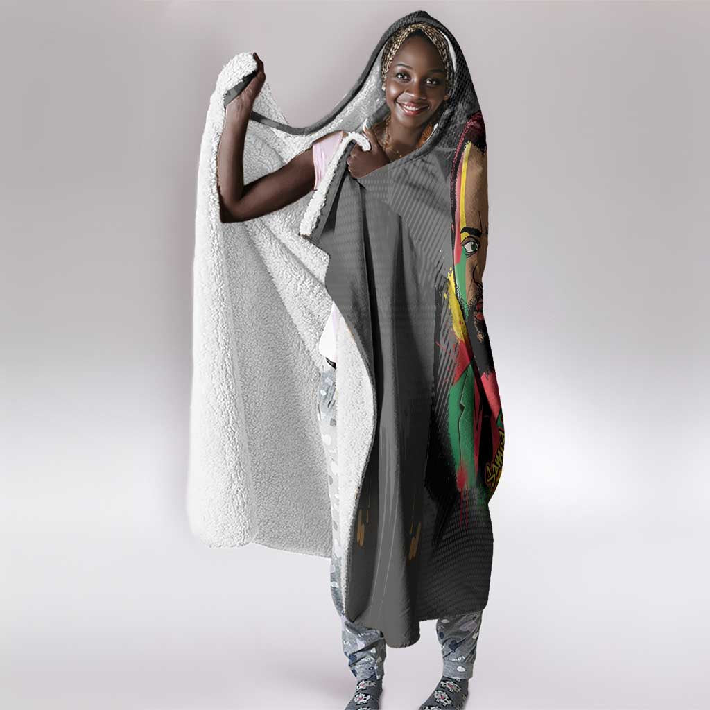 Samora Machel Hooded Blanket Mozambique Liberation Graffiti Style Viva FRELIMO African Revolutionary - Wonder Print Shop