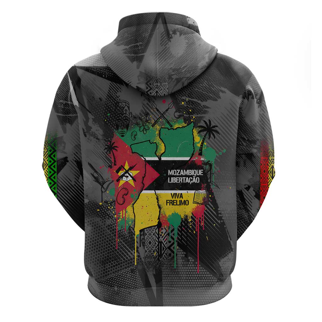 Samora Machel Hoodie Mozambique Liberation Graffiti Style Viva FRELIMO African Revolutionary - Wonder Print Shop