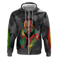 Samora Machel Hoodie Mozambique Liberation Graffiti Style Viva FRELIMO African Revolutionary - Wonder Print Shop