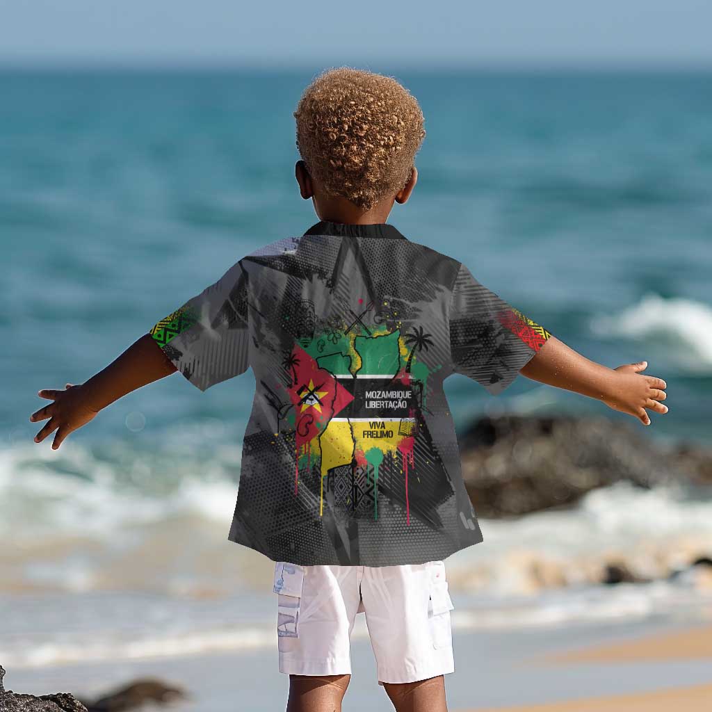 Samora Machel Kid Hawaiian Shirt Mozambique Liberation Graffiti Style Viva FRELIMO African Revolutionary - Wonder Print Shop