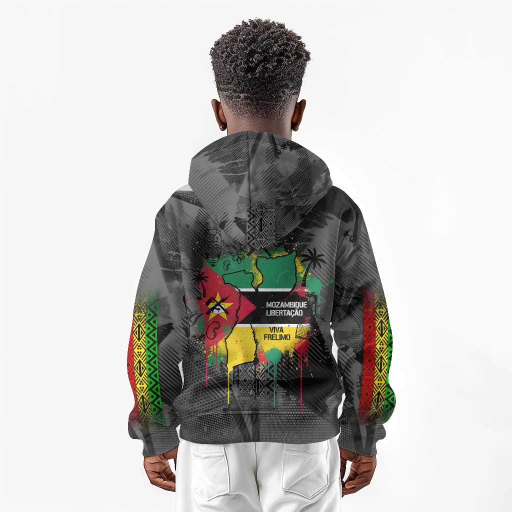 Samora Machel Kid Hoodie Mozambique Liberation Graffiti Style Viva FRELIMO African Revolutionary - Wonder Print Shop