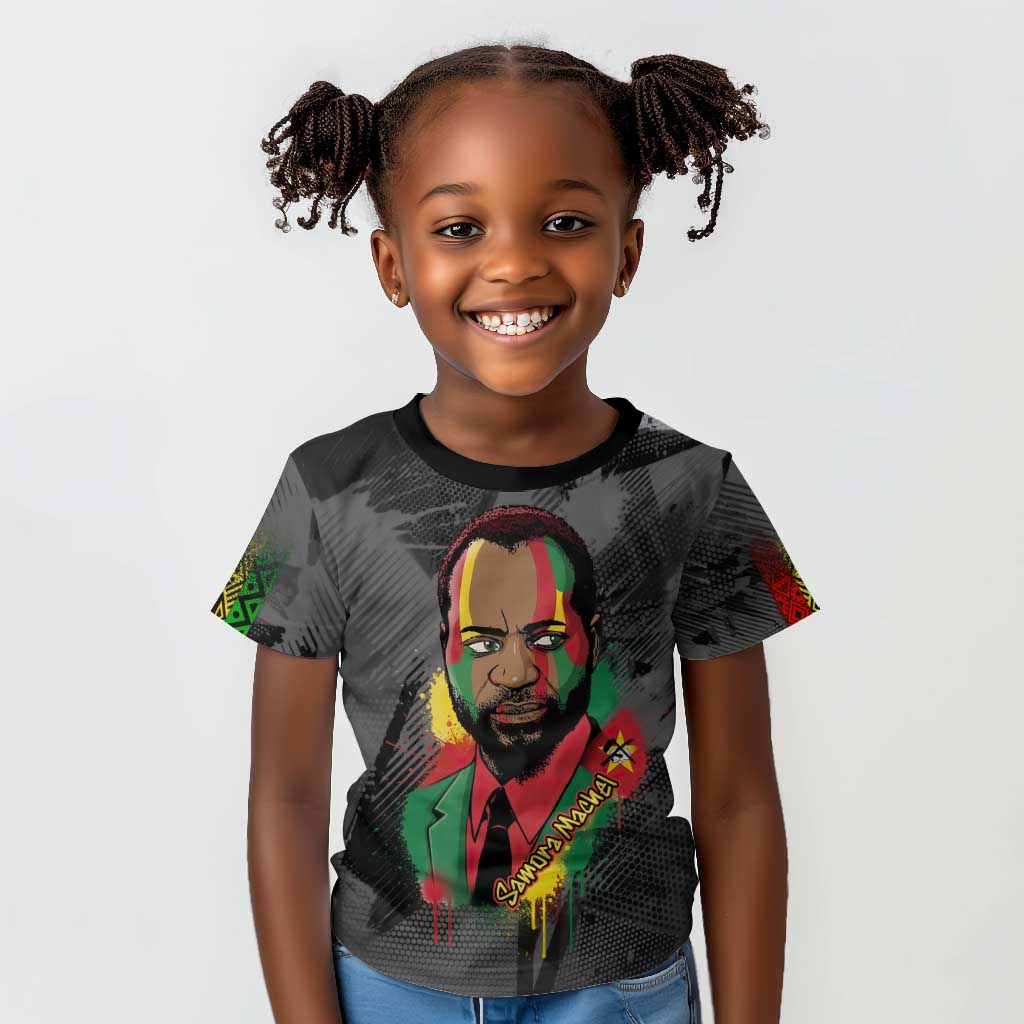 Samora Machel Kid T shirt Mozambique Liberation Graffiti Style Viva FRELIMO African Revolutionary - Wonder Print Shop