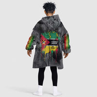 Samora Machel Kid Wearable Blanket Hoodie Mozambique Liberation Graffiti Style Viva FRELIMO African Revolutionary - Wonder Print Shop