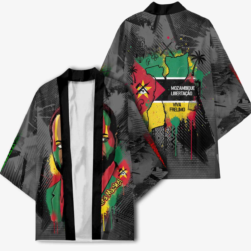 Samora Machel Kimono Mozambique Liberation Graffiti Style Viva FRELIMO African Revolutionary - Wonder Print Shop