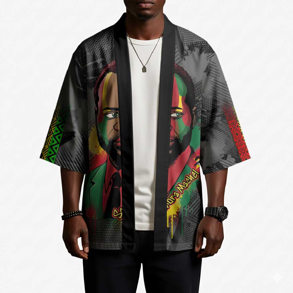 Samora Machel Kimono Mozambique Liberation Graffiti Style Viva FRELIMO African Revolutionary - Wonder Print Shop
