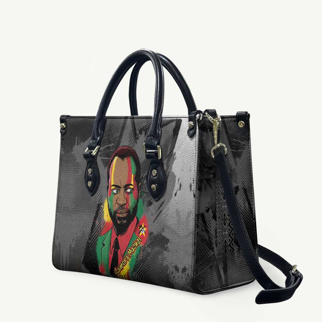 Samora Machel Leather Bag Mozambique Liberation Graffiti Style Viva FRELIMO African Revolutionary - Wonder Print Shop