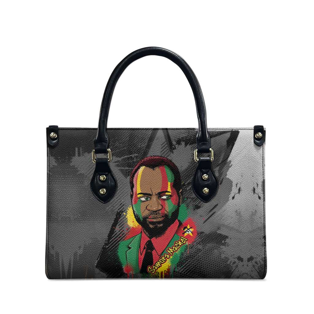 Samora Machel Leather Bag Mozambique Liberation Graffiti Style Viva FRELIMO African Revolutionary - Wonder Print Shop