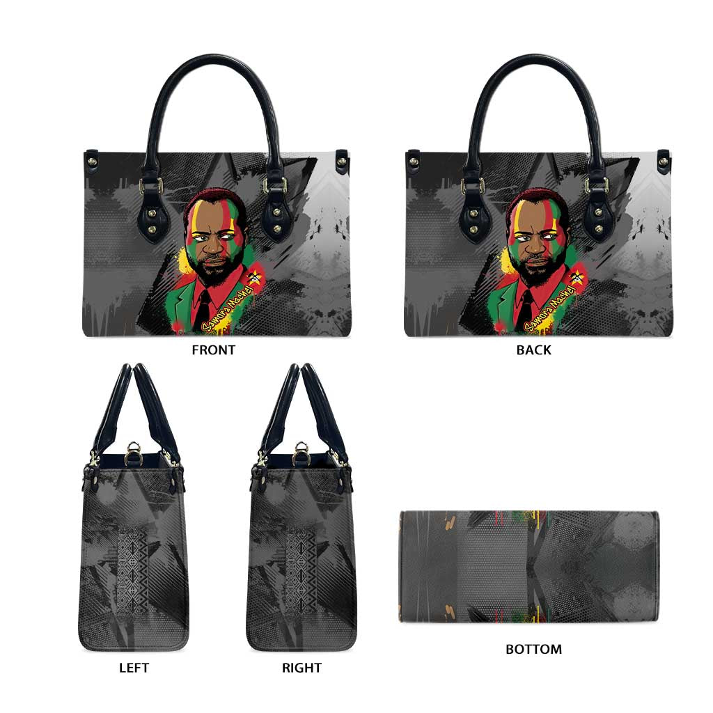 Samora Machel Leather Bag Mozambique Liberation Graffiti Style Viva FRELIMO African Revolutionary - Wonder Print Shop