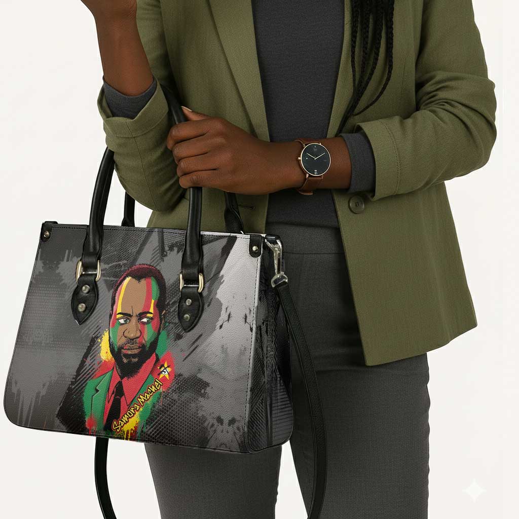 Samora Machel Leather Bag Mozambique Liberation Graffiti Style Viva FRELIMO African Revolutionary - Wonder Print Shop