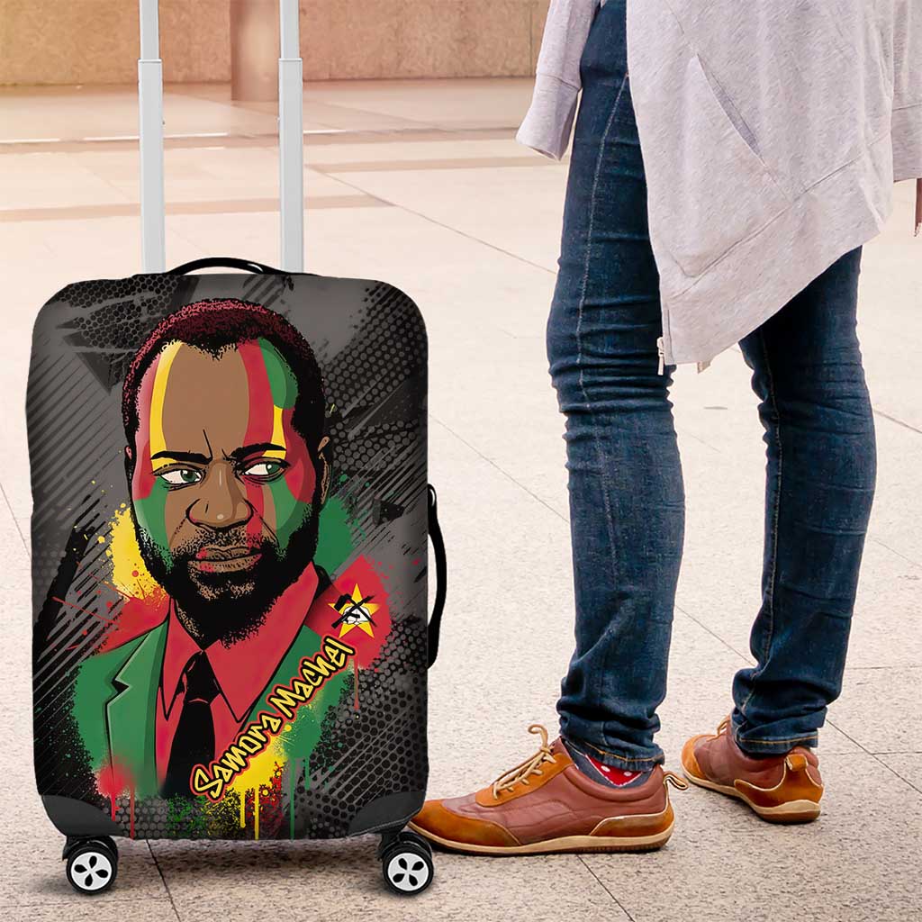 Samora Machel Luggage Cover Mozambique Liberation Graffiti Style Viva FRELIMO African Revolutionary - Wonder Print Shop