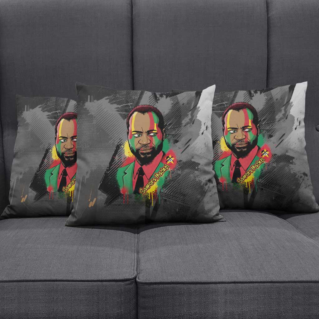 Samora Machel Pillow Cover Mozambique Liberation Graffiti Style Viva FRELIMO African Revolutionary - Wonder Print Shop