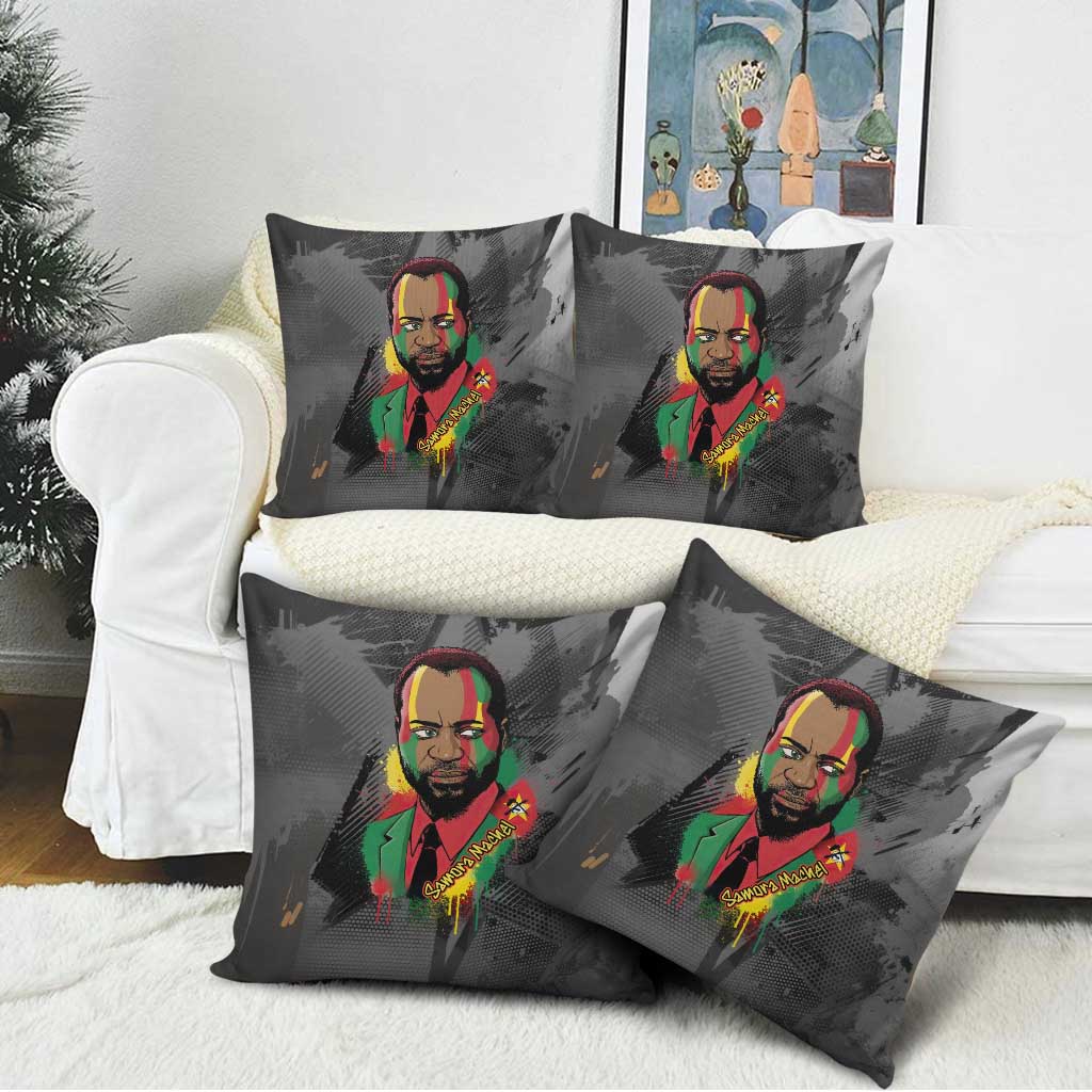 Samora Machel Pillow Cover Mozambique Liberation Graffiti Style Viva FRELIMO African Revolutionary - Wonder Print Shop