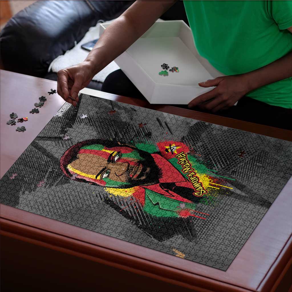 Samora Machel Puzzle Mozambique Liberation Graffiti Style Viva FRELIMO African Revolutionary - Wonder Print Shop