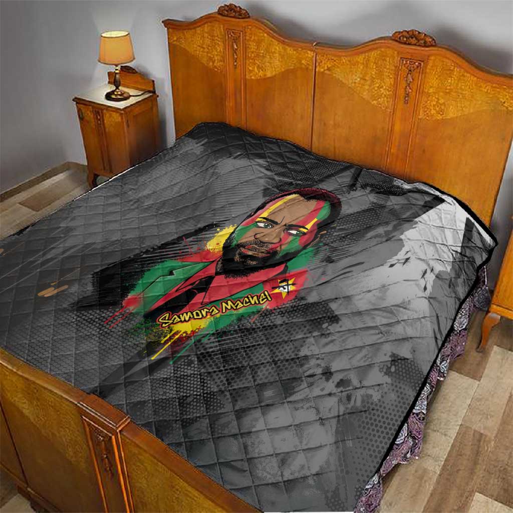 Samora Machel Quilt Mozambique Liberation Graffiti Style Viva FRELIMO African Revolutionary - Wonder Print Shop