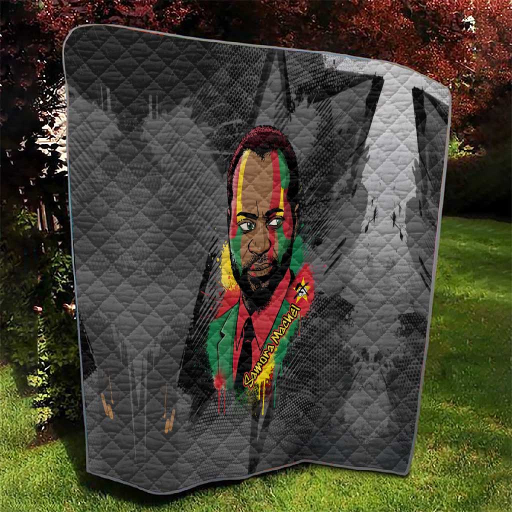 Samora Machel Quilt Mozambique Liberation Graffiti Style Viva FRELIMO African Revolutionary - Wonder Print Shop
